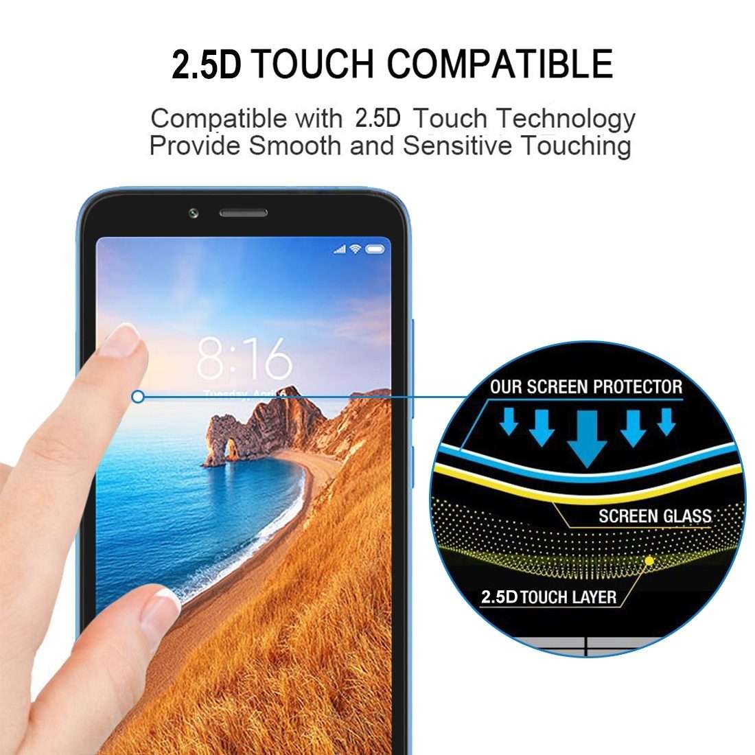 25 PCS Full Glue Full Cover Screen Protector Tempered Glas ... for Xiaomi Redmi 6 Pro / MI A2 lite