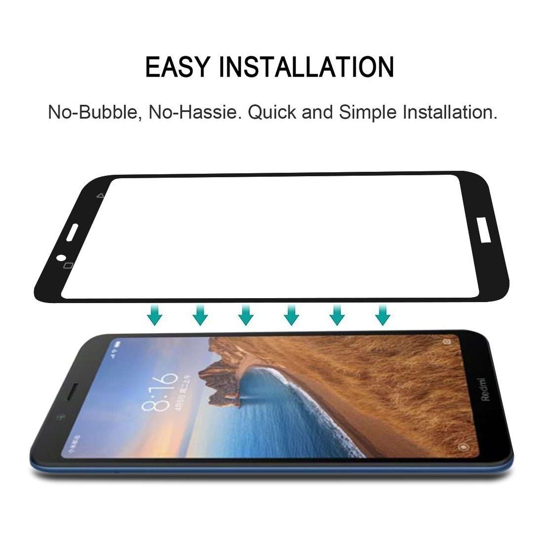 25 PCS Full Glue Full Cover Screen Protector Tempered Glas ... for Xiaomi Redmi 6 Pro / MI A2 lite