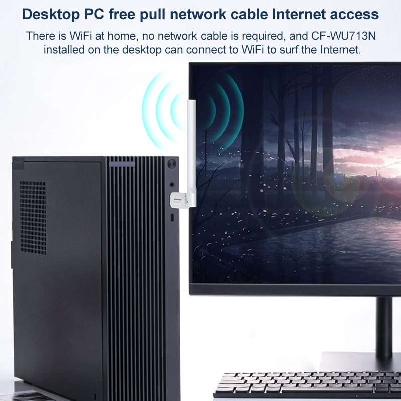 COMFAST CF-WU713N 300Mbps Wifi USB Network Adapter
