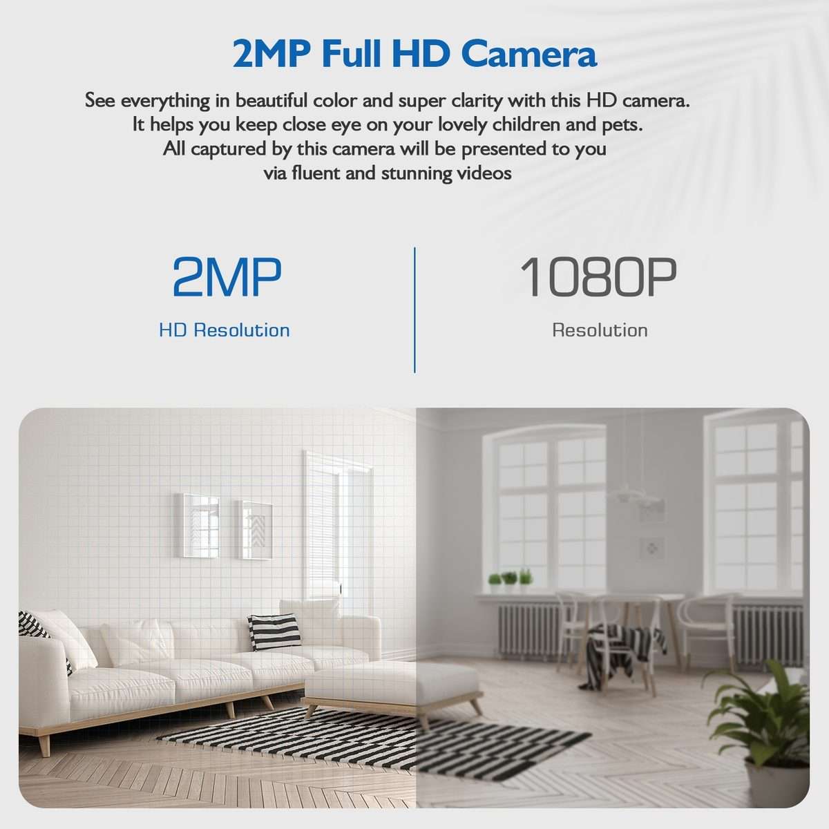 DP17 2.0 Million Pixels Single Light Source Smart Dual-band WiFi 1080P HD Outdoor Network Light Bu