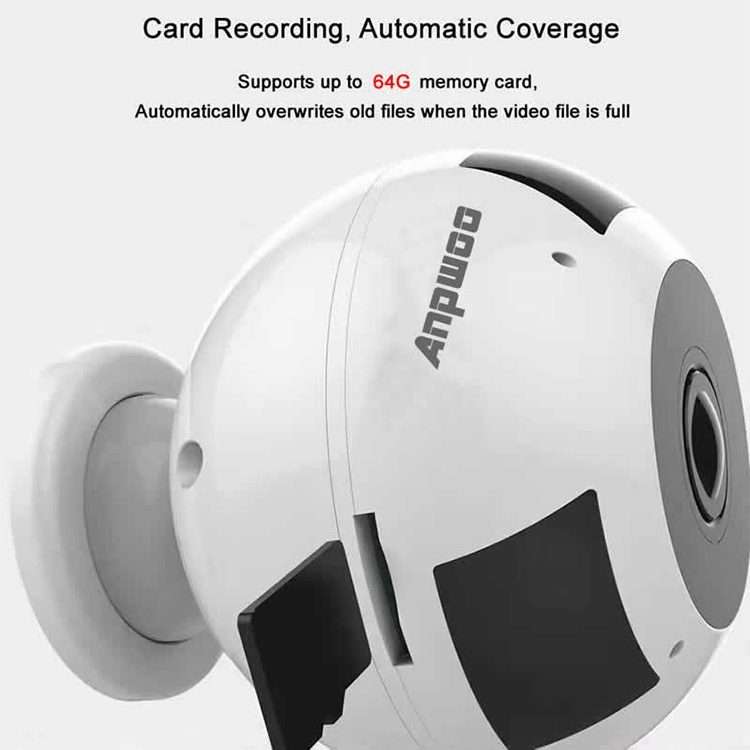 Anpwoo MN003 360 Degrees Panoramic 960P HD WiFi IP Camera, Support Motion Detection ... (Max 64GB)