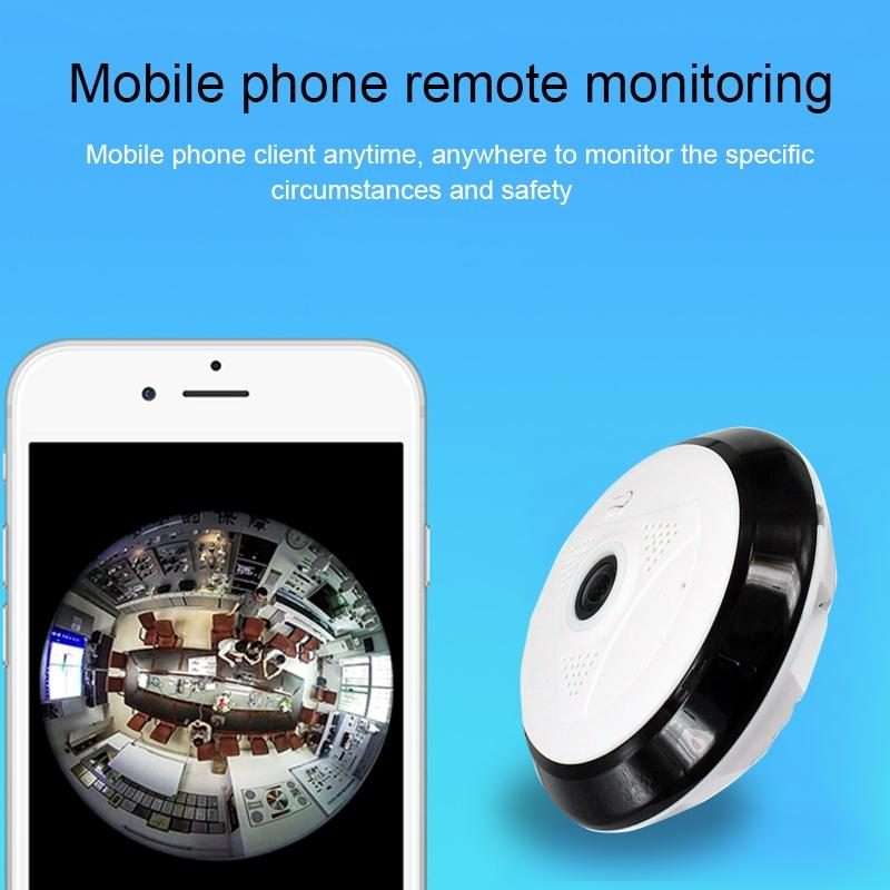 V380pro 360 Degree 1280*960P Network Panoramic Camera with TF Card Slot ,Support Mobil ... (White)