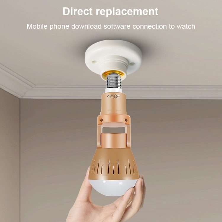 DP3 1.3 Megapixel Panoramic Universal Light Bulb Camera Mobile Phone Remote Installation Home Netw