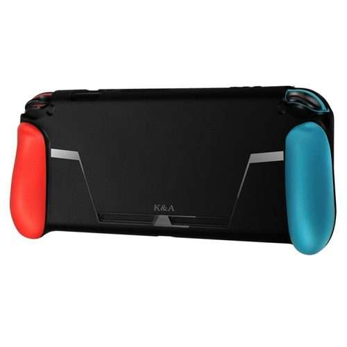 TPU Shell Handle Grip with Game Card Slot Anti-Shock Cover Silicone Case for Nintendo Switch, with