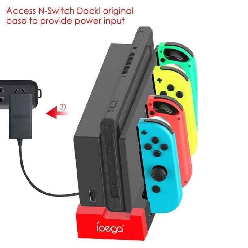 iPega PG-9186 Game Controller Charger Charging Dock Stand Station Holder with Indicator for Ninten