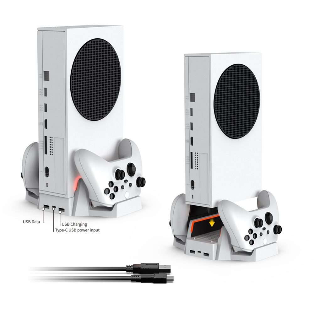 DOBE TYX-0663 Multi-function Cooling Base with Dual Battery Handle Charger For XBOX Series S