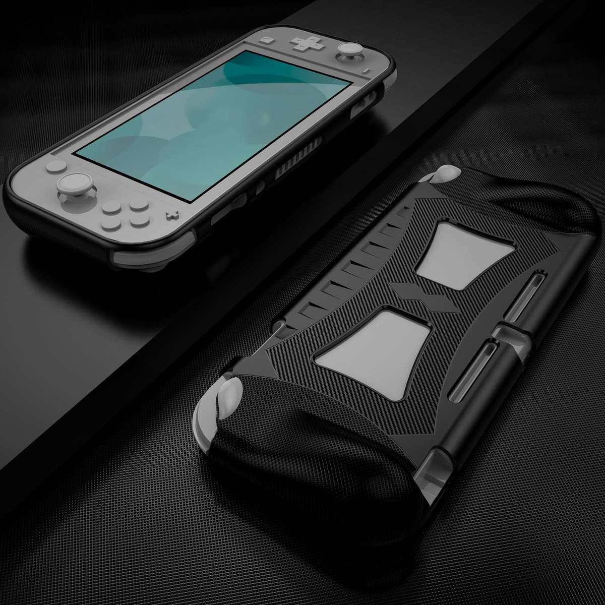 TPU Soft Protective Shell Drop Resistance for Nintendo Switch Lite(Black)