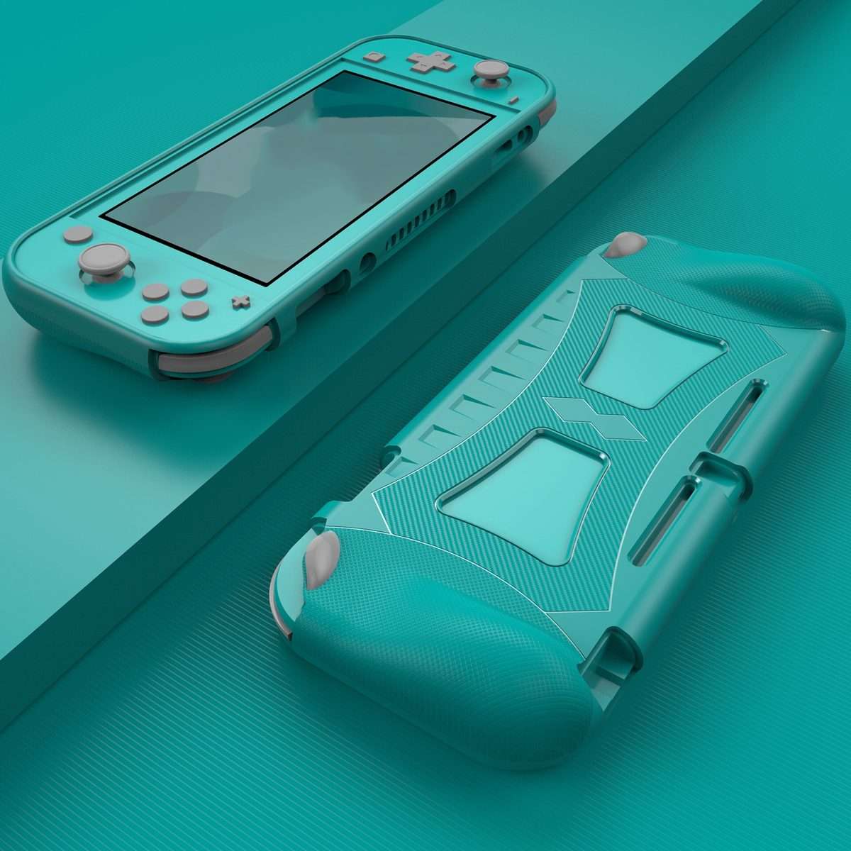 TPU Soft Protective Shell Drop Resistance for Nintendo Switch Lite(Blue)
