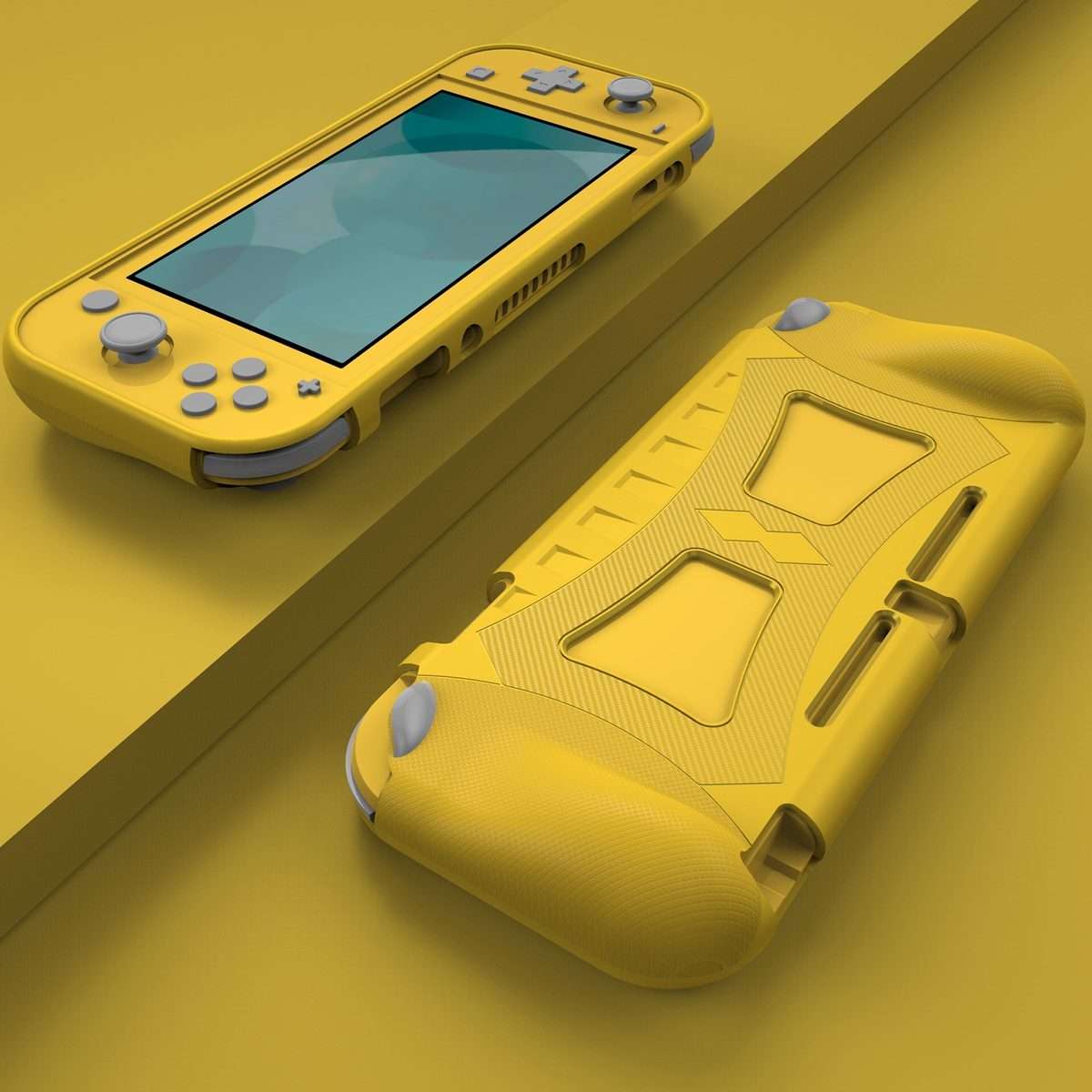 TPU Soft Protective Shell Drop Resistance for Nintendo Switch Lite(Yellow)