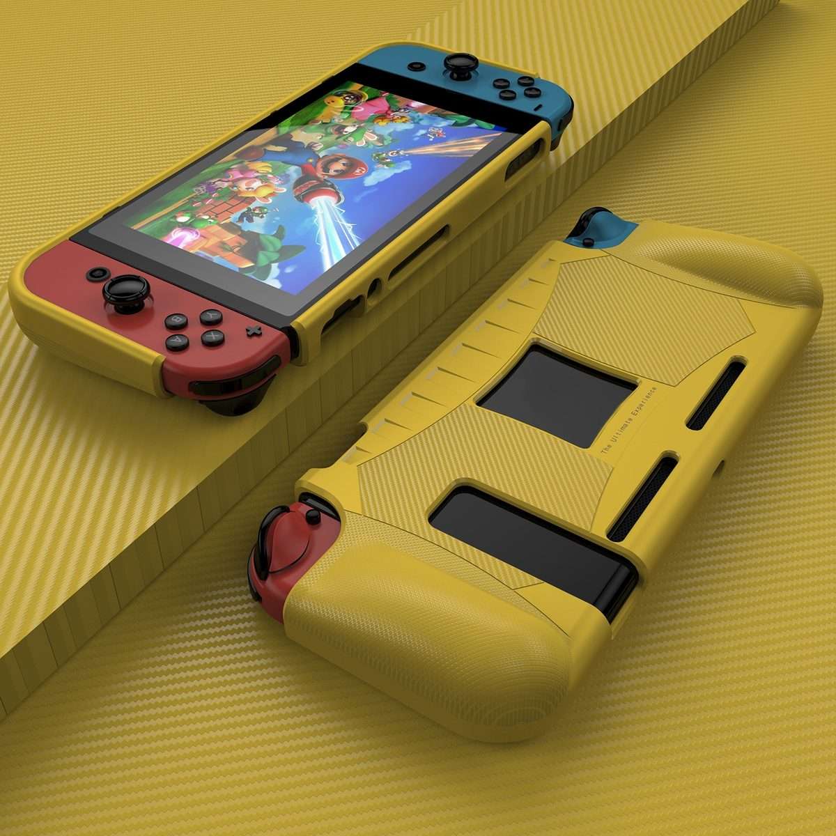 TPU Soft Protective Shell Drop Resistance for Nintendo Switch(Yellow)
