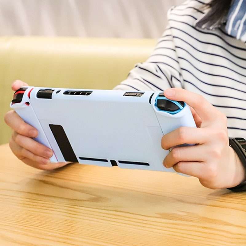For Nintendo Switch Pure Color Shockproof TPU Case(Yellowish-brown)