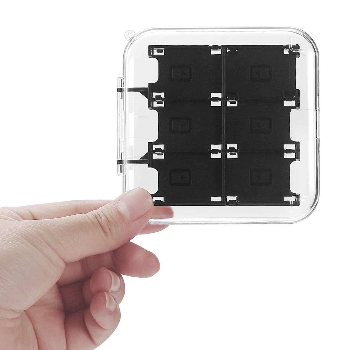 12 in 1 Box Memory Card Holder Box for Nintendo Switch(Transparent)