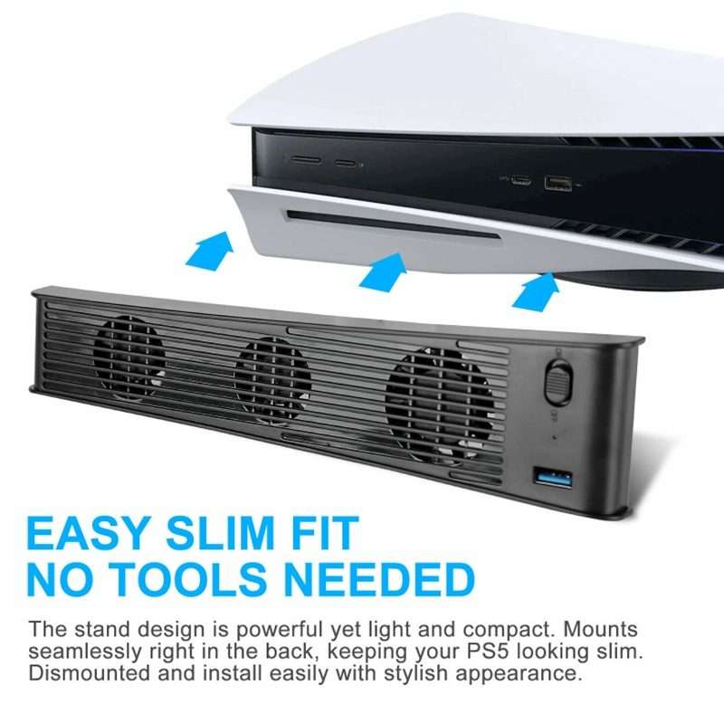 KJH P5-009 Console Cooling Fan For PS5(White)