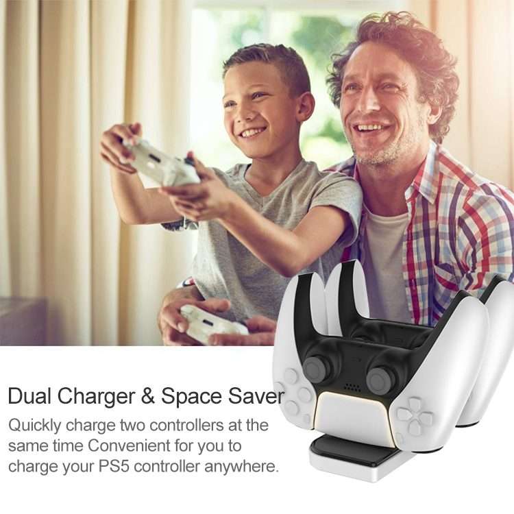 iPlay HBP-275 Dual Charging Stand Handle Charger Charging Dock Base Station for PS5
