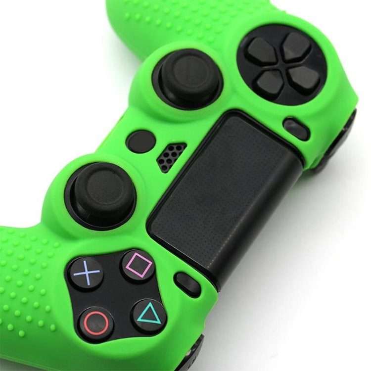 Non-slip Silicone Protective Case for Sony PS4(Green)