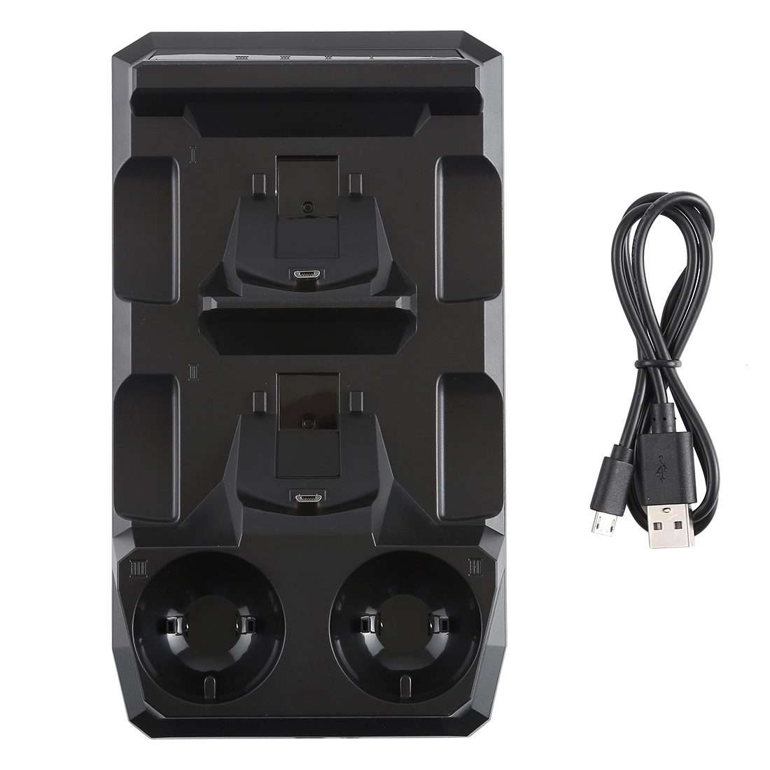 4 in 1 Charger USB Charging Dock Station Stand with LED Indicator for Playstation PS4 Controller &