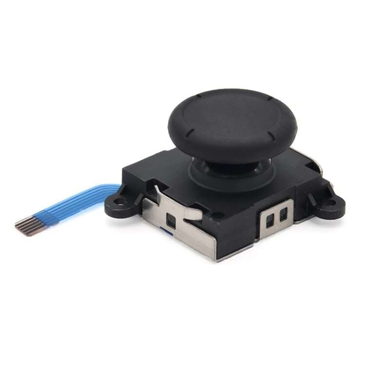 Game Console 3D Left Right Interoperability Rocker Remote Sensing Joystick for Nintend ... (Black)