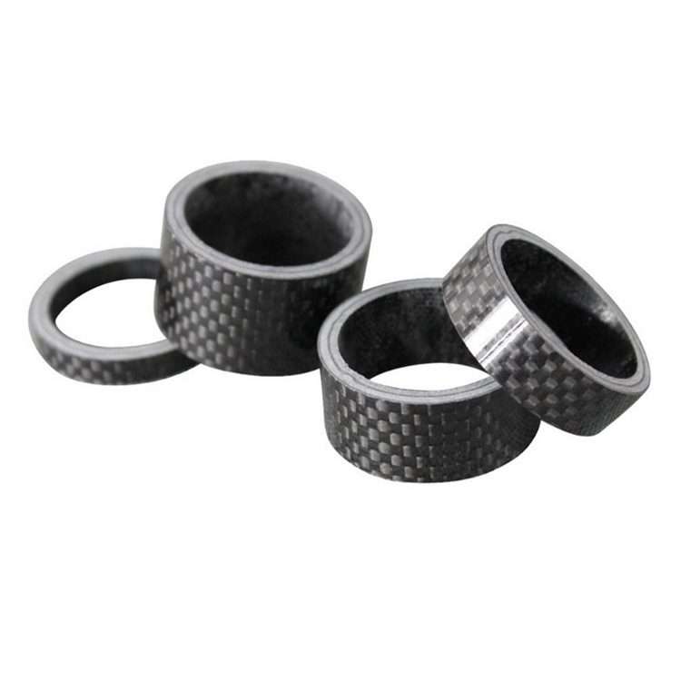 Bicycle Front Fork Headset Carbon Fiber Gasket Stem Wrist Backing Ring 3K Carbon Fiber 5 / 10 / 15