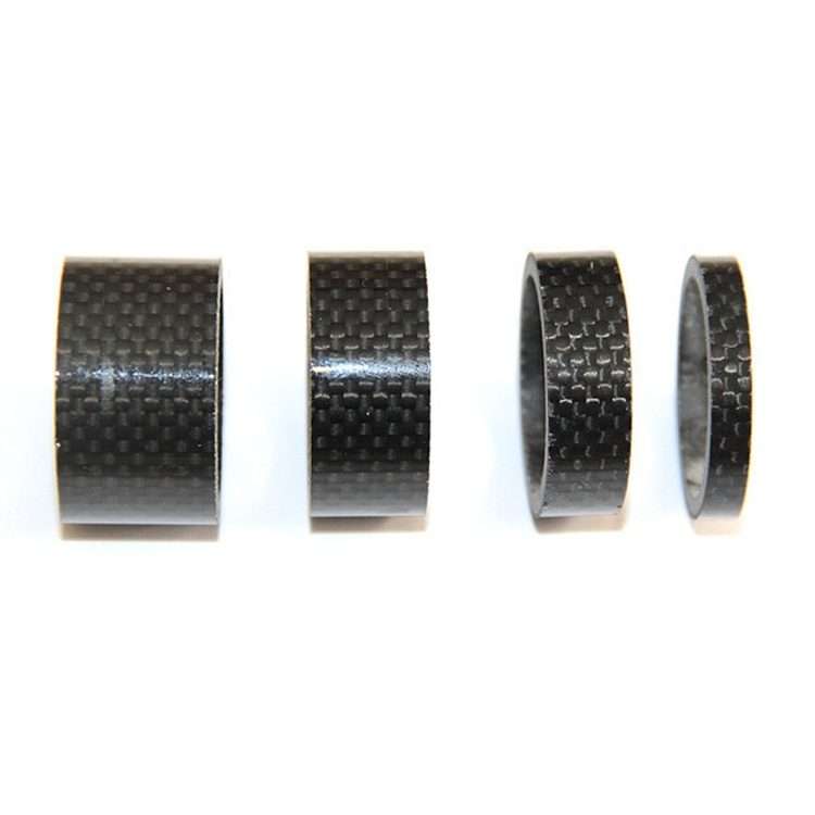 Bicycle Front Fork Headset Carbon Fiber Gasket Stem Wrist Backing Ring 3K Carbon Fiber 5 / 10 / 15