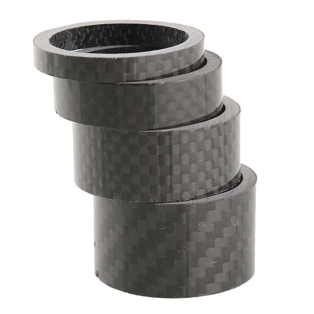 Bicycle Front Fork Headset Carbon Fiber Gasket Stem Wrist Backing Ring 3K Carbon Fiber 5 / 10 / 15