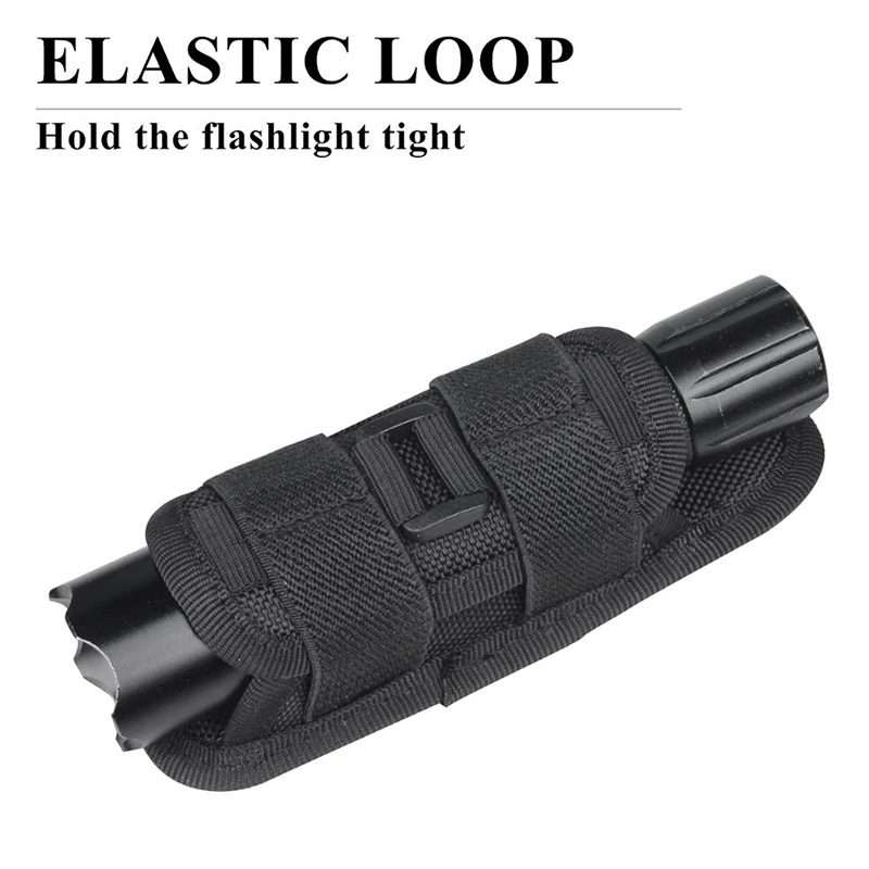 KOSIBATE H-133 Outdoor Hiking Nylon Flashlight Case (Khaki)