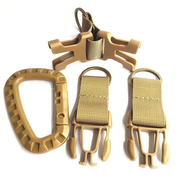 Outdoor Multifunction Combination Backpack Tricyclic Buckle(Khaki)