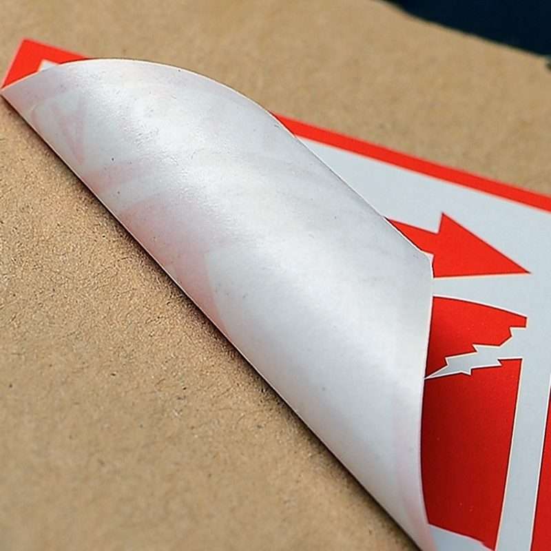 1000 PCS Self-adhesive English Warning Sticker Fragile Label, Size: 5.5x5.5cm