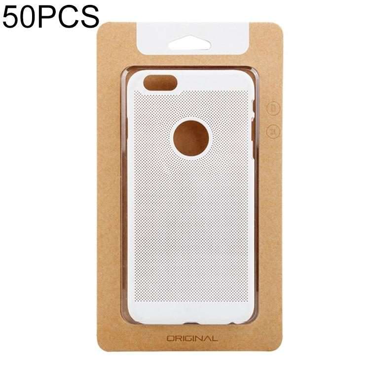 50 PCS High Quality Cellphone Case Kraft Paper Package Box for iPhone (5.5 inch) Availa ... (Gold)