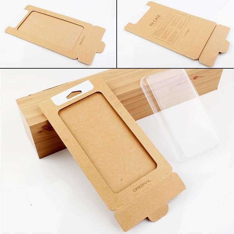 50 PCS High Quality Cellphone Case Kraft Paper Package Box for iPhone (5.5 inch) Availa ... (Gold)