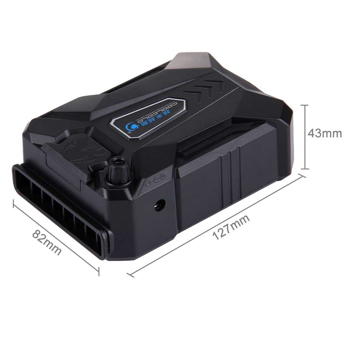 Ice Troll III Gaming Laptop Notebook Cooling Pad Mute Air Extracting Cooling Fan Turbo ... (Black)