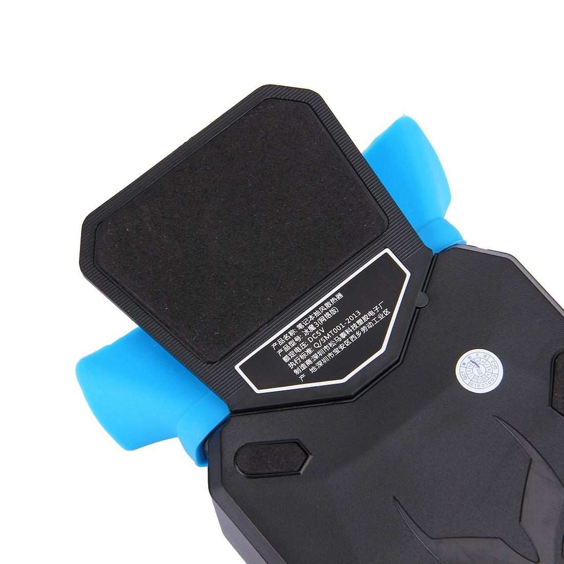 Ice Troll III Gaming Laptop Notebook Cooling Pad Mute Air Extracting Cooling Fan Turbo ... (Black)