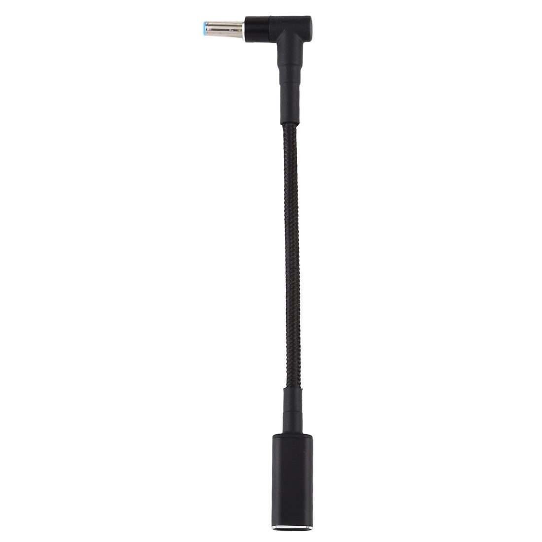 PD 100W 18.5-20V 4.5 x 0.6mm Elbow to USB-C / Type-C Adapter Nylon Braid Cable for HP