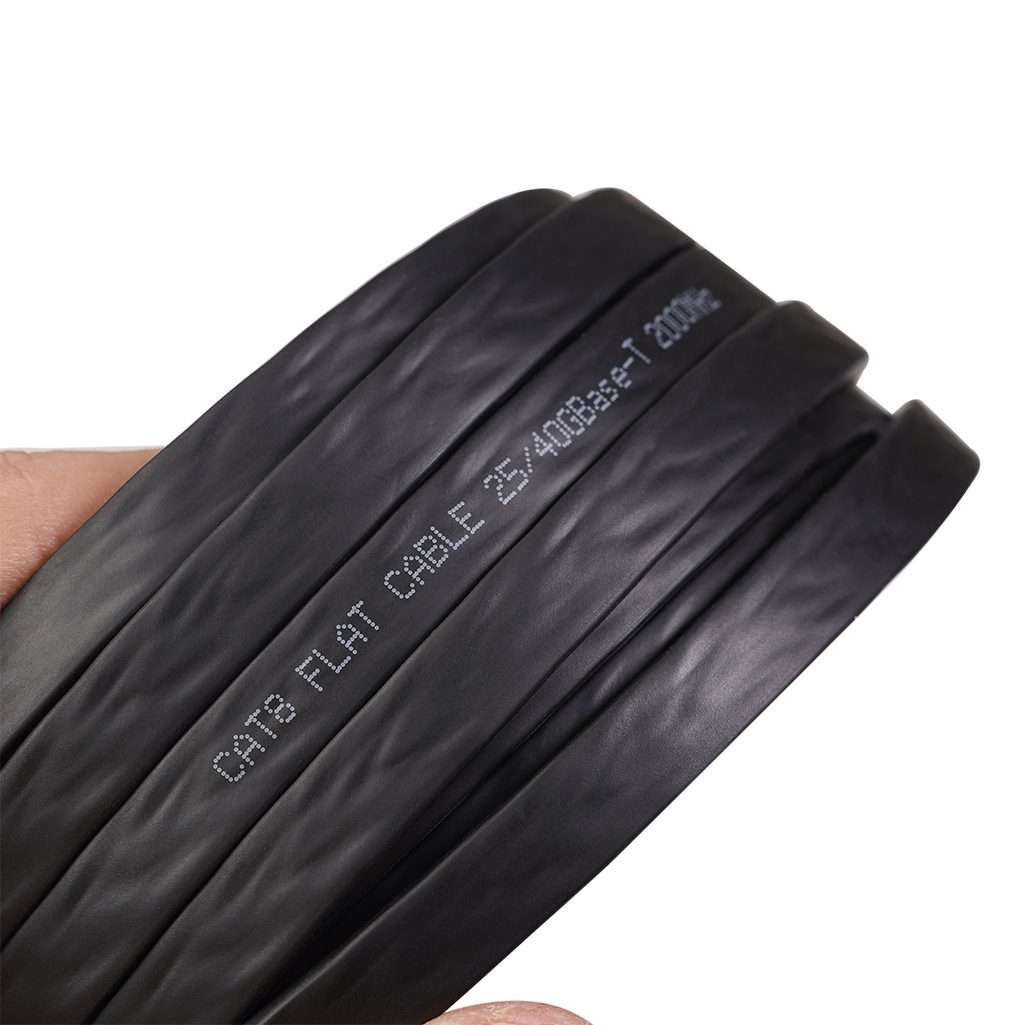 CAT8-2 Double Shielded CAT8 Flat Network LAN Cable, Length: 1.8m