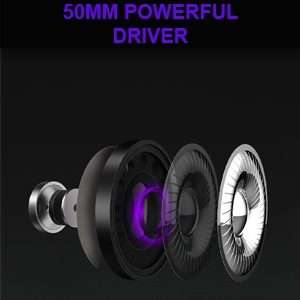 SADES AH-68 3.5mm Plug Wire-controlled E-sports Gaming Headset with Retractable ... (Black purple)