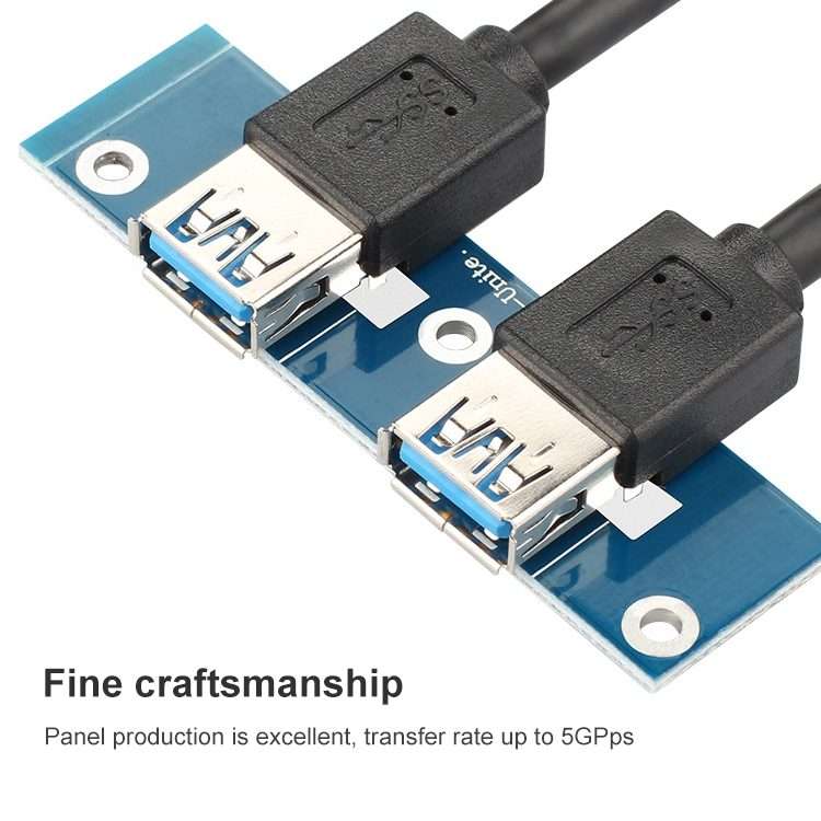 2 Ports USB 3.0 Front Panel Data Hub