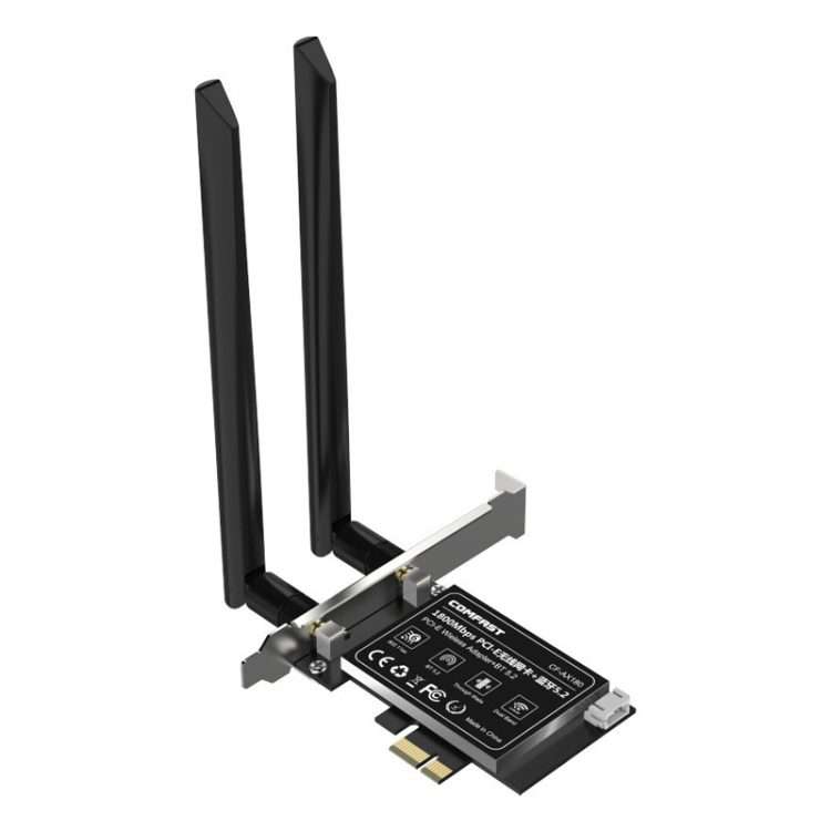 COMFAST CF-AX180 1800Mbps PCI-E Bluetooth 5.2 Dual Frequency Gaming WiFi 6 Wireless Network Card w