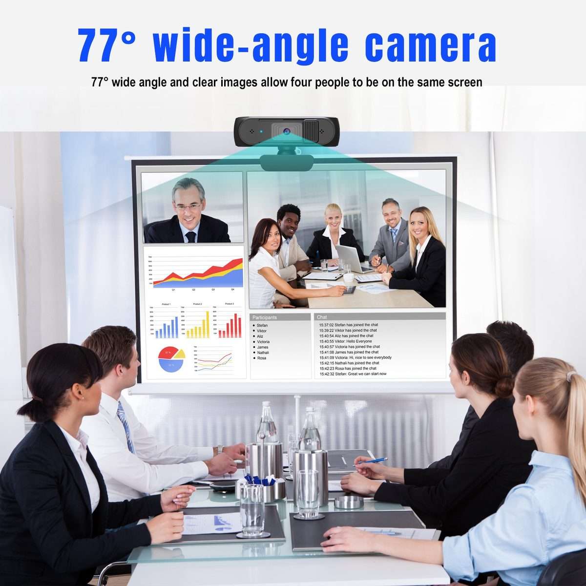 HA501 USB 5M 2.5K Rotate 360 Degrees Auto-focus Camera With Microphone