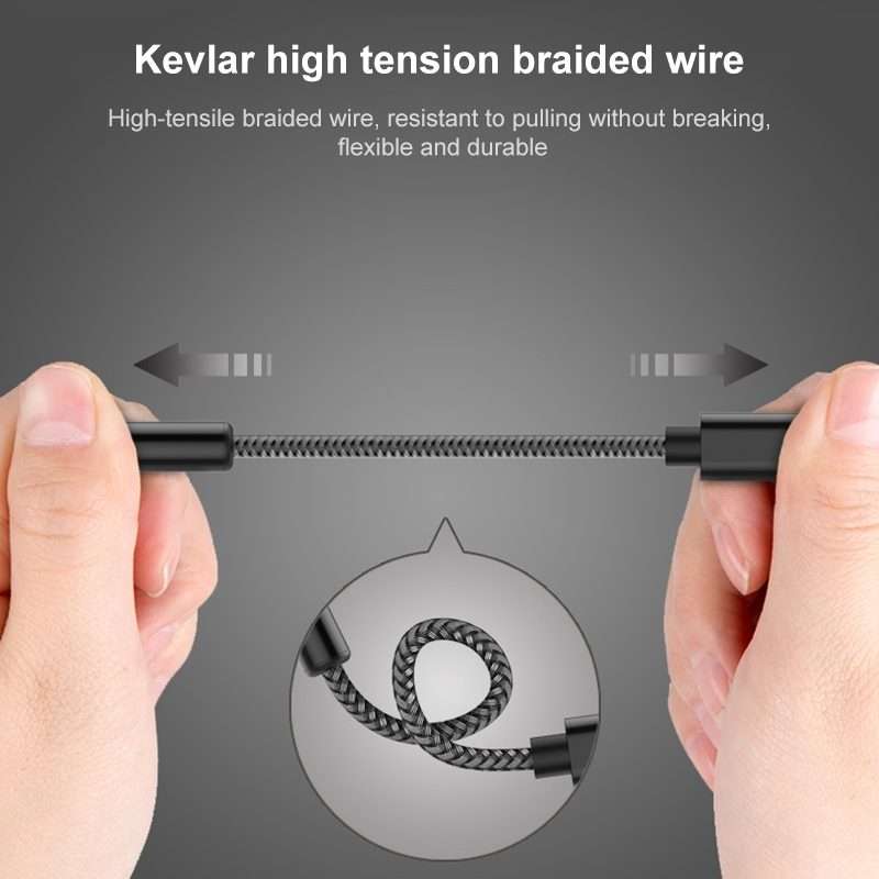 TA12-R2 USB-C / Type-C Male to 3.5mm Audio Female Single Crystal Copper Braid Ear ... (Black Grey)