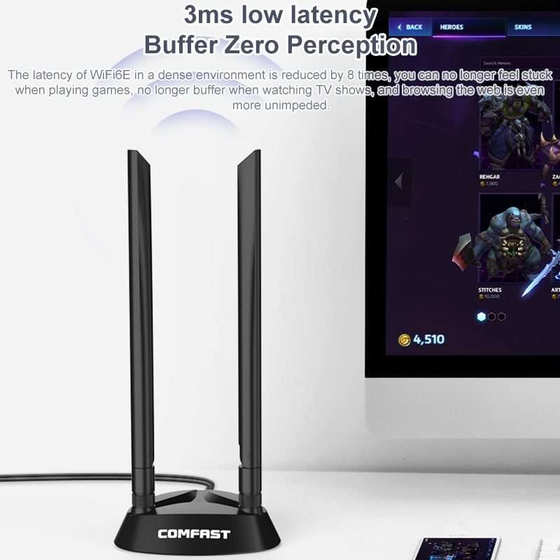 COMFAST AX200 Plus+ 5374Mbps WiFi6 PCIE High Speed Wireless Network Card