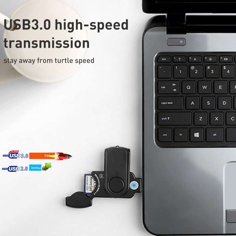 Rocketek CR3 USB3.0 2 in 1 SD / TF Card Reader