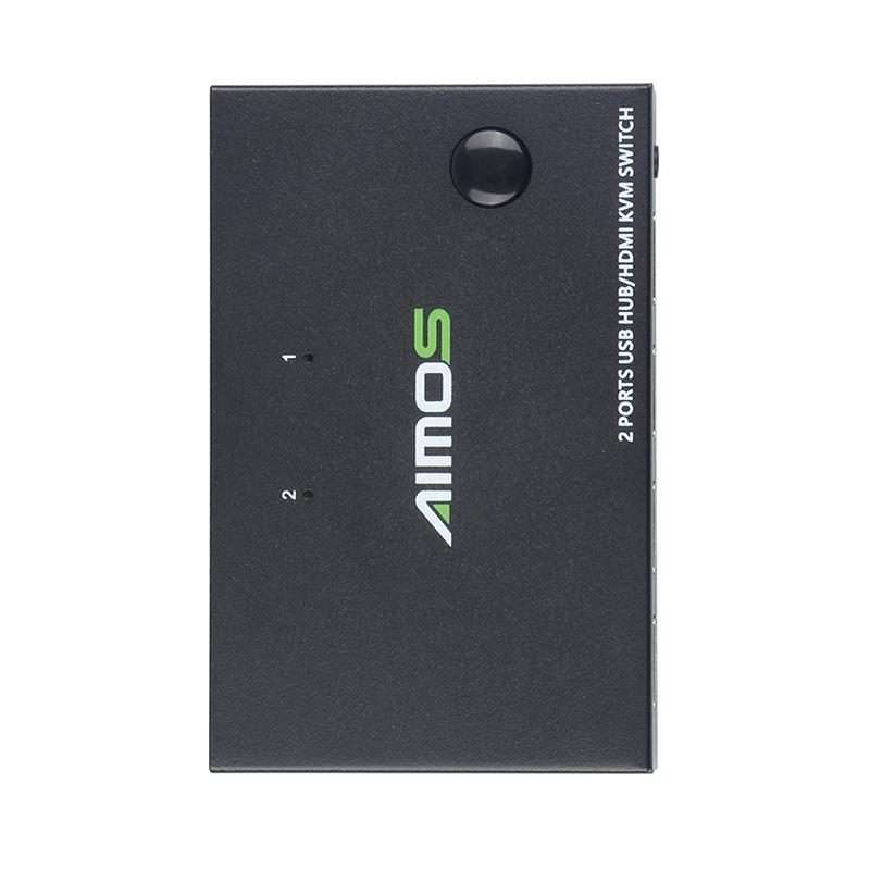 AIMOS AM-KVM201CC 2 Ports USB HUB HDMI KVM Switch without Extension Cable