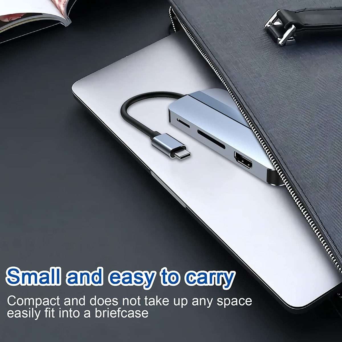 BYL-2105 8 in 1 USB-C / Type-C to USB Multifunctional Docking Station HUB Adapter