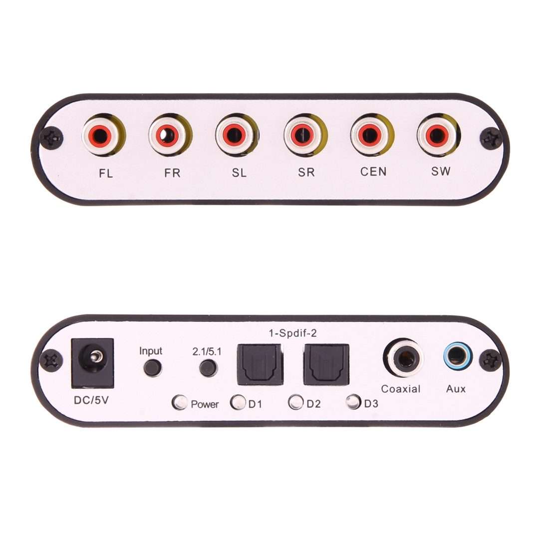 NEWKENG 51R DTS / AC3 to Analog 5.1 Audio / Stereo Audio Digital Audio Converter Decoder