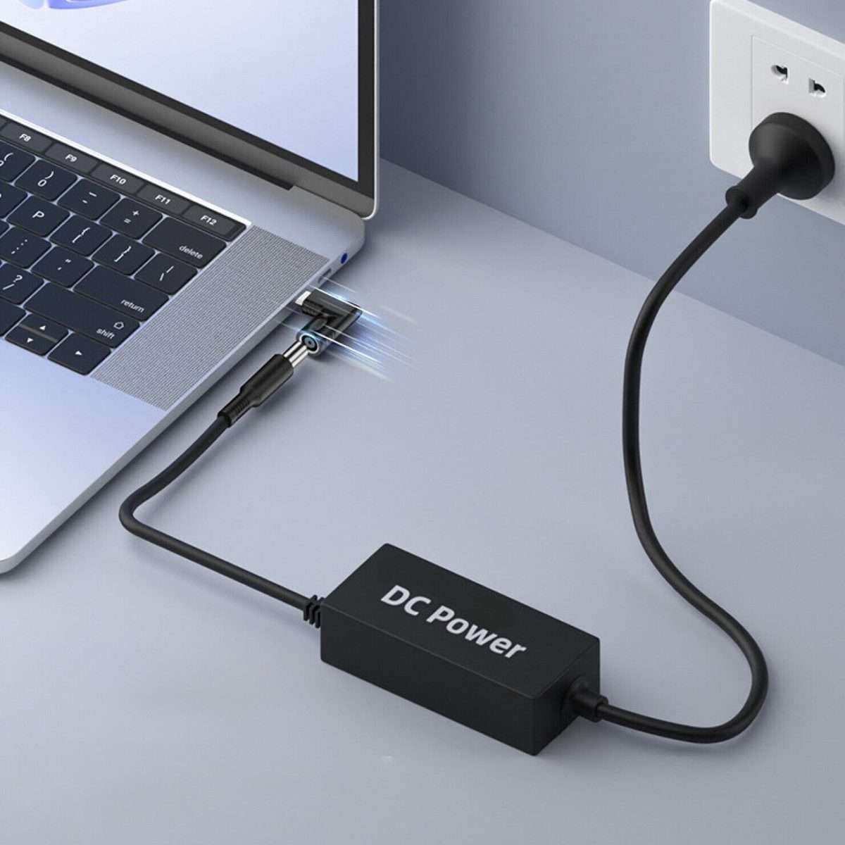 100W 7.9x5.5mm Female to USB-C/Type-C Male Plug Laptop Adapter Connector
