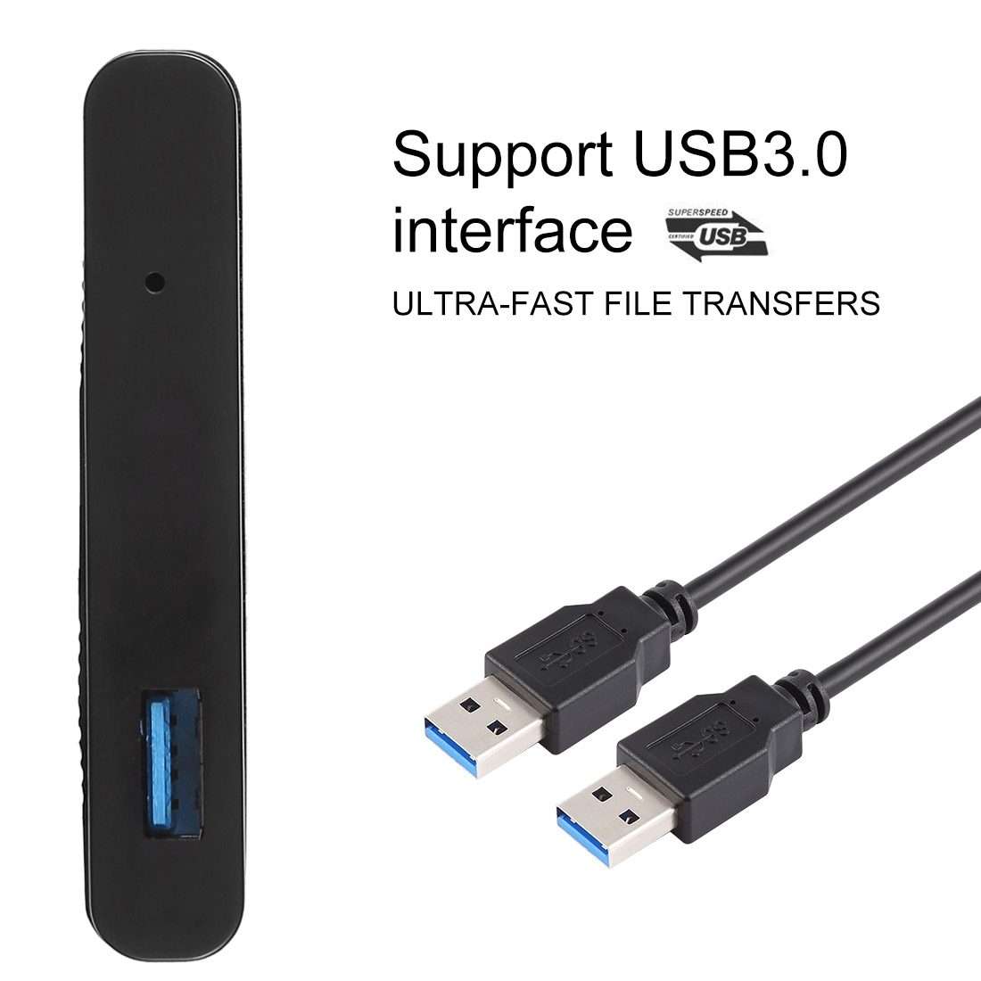 Richwell SATA R2-SATA-500GB 500GB 2.5 inch USB3.0 Super Speed Interface Mobile Hard Di ... (Black)