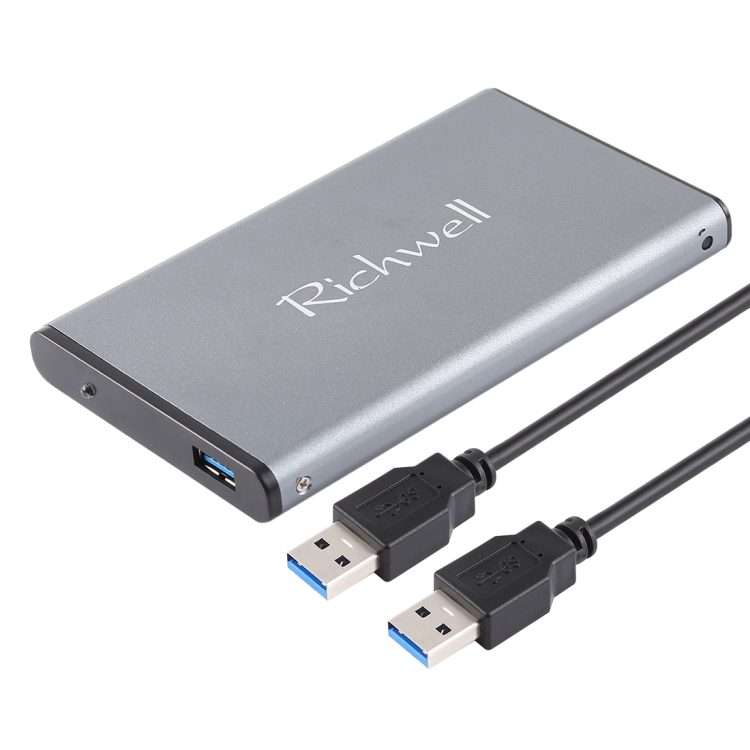 Richwell SATA R2-SATA-500GB 500GB 2.5 inch USB3.0 Super Speed Interface Mobile Hard Dis ... (Grey)
