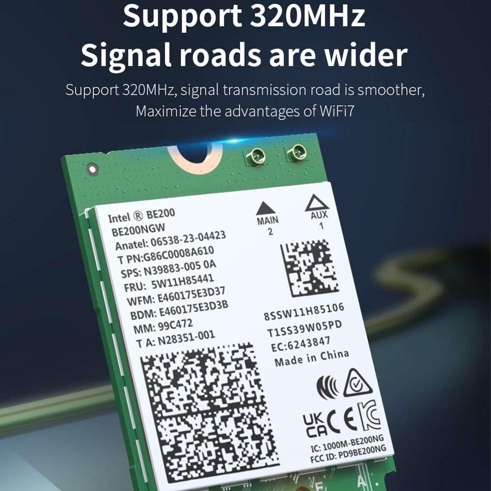 COMFAST CF-BE200-M WiFi7 BT5.4 Tri-Band Wireless Network Adapter M.2 Network WiFi Module