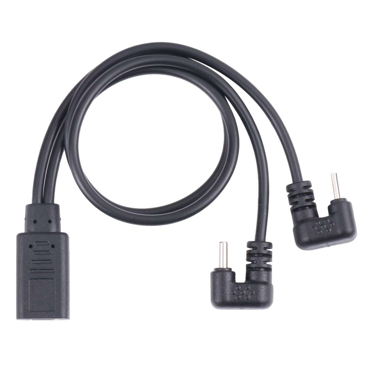 U-shaped USB-C / Type-C Male + Micro USB Male to USB-C / Type-C Female Cable