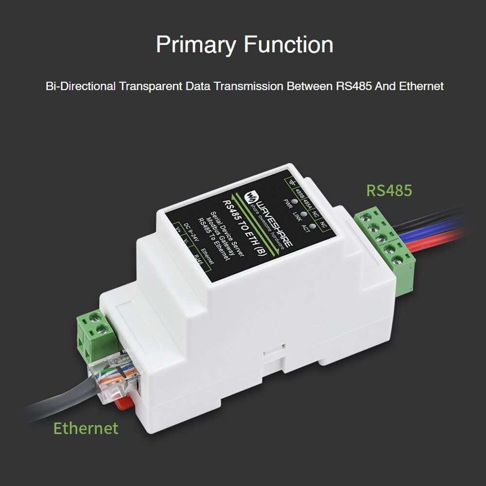 Waveshare RS485 to RJ45 Module TCP/IP to Serial Converters