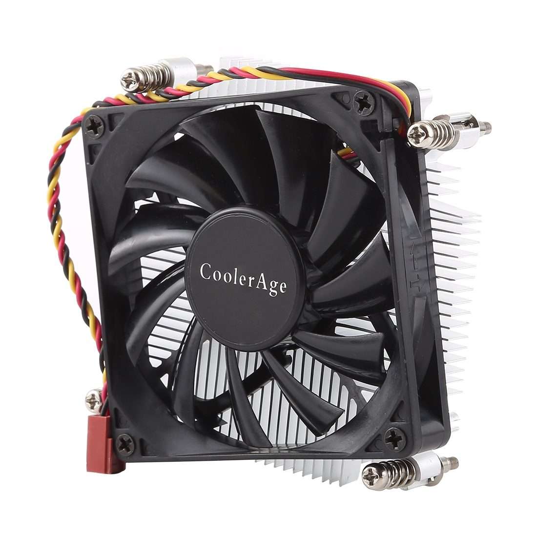 CoolAge 1155-1U DC 12V 2000PRM 30.5cfm Aluminum Heatsink Hydraulic Bearing Cooling Fan CPU Cooling